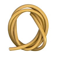 6mm Stitched Nappa Leather Cord 1m: Metallic Gold