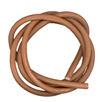 6mm Stitched Nappa Leather Cord 1m: Lgt.Brown