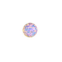 6mm Fire Opal Glass Cabochon