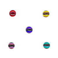 6mm Glass Cabochons Mixed