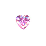 6x6mm Heart Cubic Zerconia: PINK