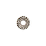 8mm Corrugated Washer Beads Antq. Silver