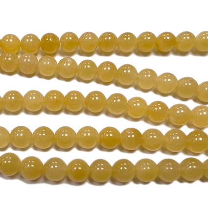 8mm Aragonite Loose Bead String