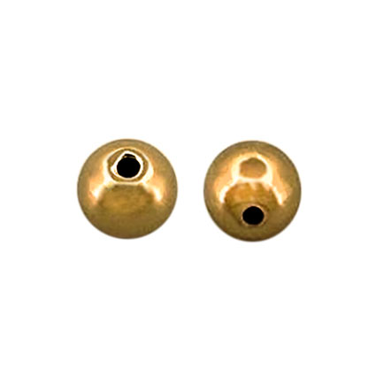 8mm Beads: Gold plated