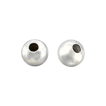 8mm Beads: Silver plated