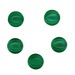 8mm Glass Cabochons Emerald