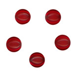 8mm Glass Cabochons Ruby