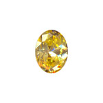 8x6mm Facet Cut Cubic Zerconia: GOLD