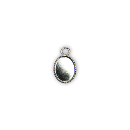 8x6mm Milled Edged Pendant: SP