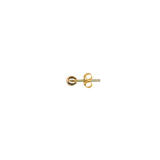 9ct Gold 3mm Ball Post With Scrolls