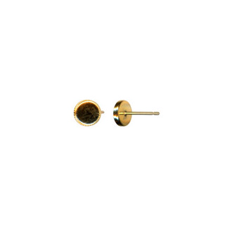 6mm 9ct Gold Milled Edged Studs