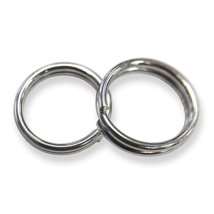 9mm Split Ring Silver plated