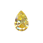 9x6mm Pear Cubic Zerconia: GOLD