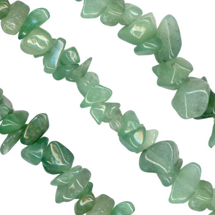 31-32'' Aventurine Chip Beads Necklace