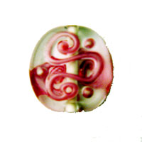 Handmade Czech Beads - 14mm Round - Pink -  1