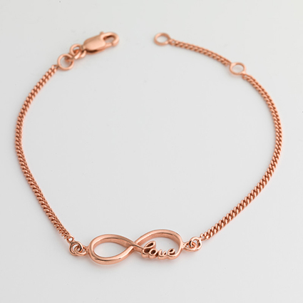 St Silver Rose Gold Plated 6.5
