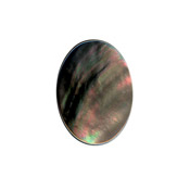 25x18mm MOP Black Lip Cabochon