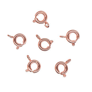 6mm Bolt Ring Rose Gold Plated