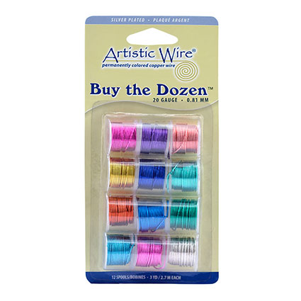 20G(0.8mm) Buy the Dozen Artistic Wire: Silver Colours