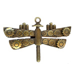 42x63mm Steampunk Dragonfly ANT.BRASS