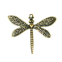 36x29mm Med. Dragonfly Charm Ant.GOLD