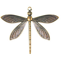 64x51mm Victorian Dragonfly Ant.GOLD