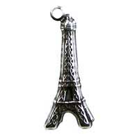 21mm Eiffel Tower Charm Ant.Silver