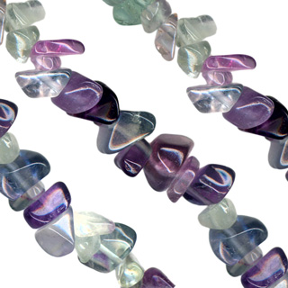 31-32"Fluorite Chip Beads Necklace