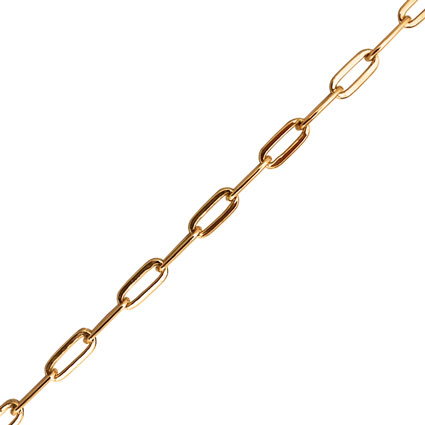 2.35x5.8mm Flat Paperclip Chain Gold Filled