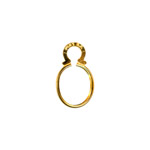 10x8mm  Gold Filled Clinch Pendant