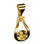 Gold Filled Drop Pendant for half drilled bead