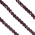 4mm Facet Rondelle Garnet Beads String