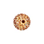 10mm Shamballa bead w/Czech crystal: Gold