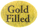 Gold Filled Label -  100