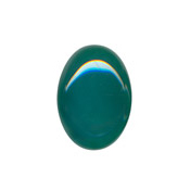 25 x18mm Green Agate Cabochon