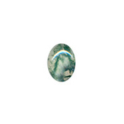 14 x10mm Green Moss Cabochon