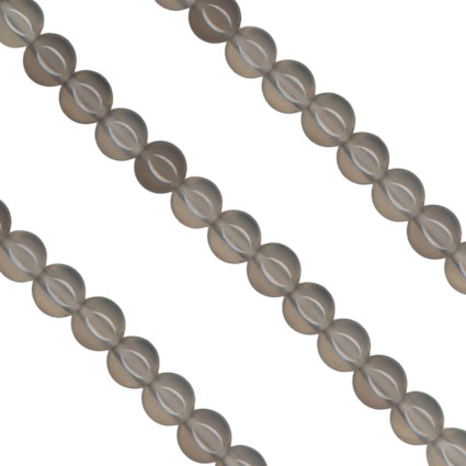 Grey Agate Beads String 4mm Round -16
