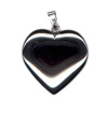 20mm Heart Hematite Pendant