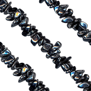 31-32'' Hematite Chip Beads Necklace