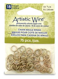 18ga ArtisticWire Chain Maille Rings 15/64