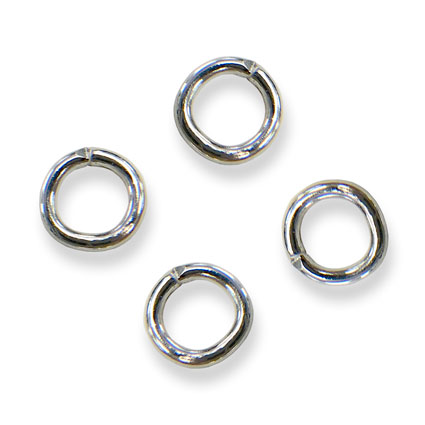 5mm Jump Rings - Silver plated