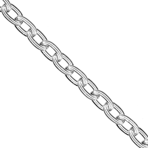 Med Trace Chain Silver Plated