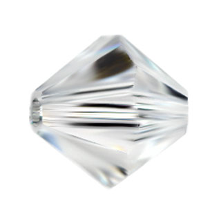 Preciosa 8mm Czech Crystal Bicone Beads: Plain Crystal