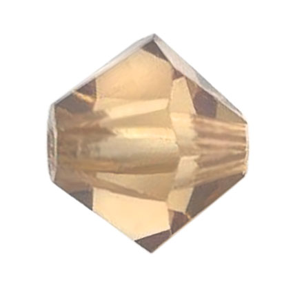 Preciosa 4mm Czech Crystal Bicone Beads Lt.Colorado Topaz