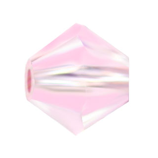 Preciosa 4mm Czech Crystal Bicone Beads Pink Sapphire