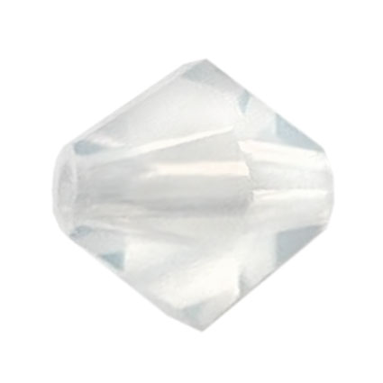 Preciosa 4mm Czech Crystal Bicone Beads White Opal