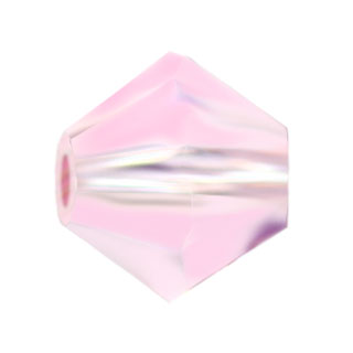 Preciosa 6mm Czech Crystal Bicone Beads: Pink Sapphire