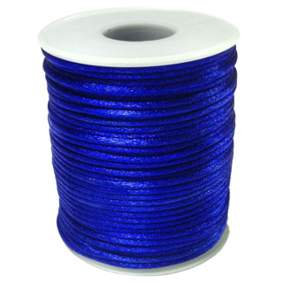 2mm Rattail Cord : Blue x 50m