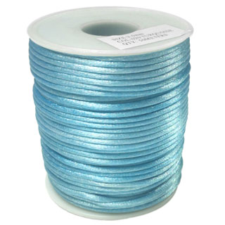 2mm Rattail Cord : Turquoise x 50m