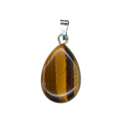 12x18mm Briolette Drop Pendant Tiger Eye